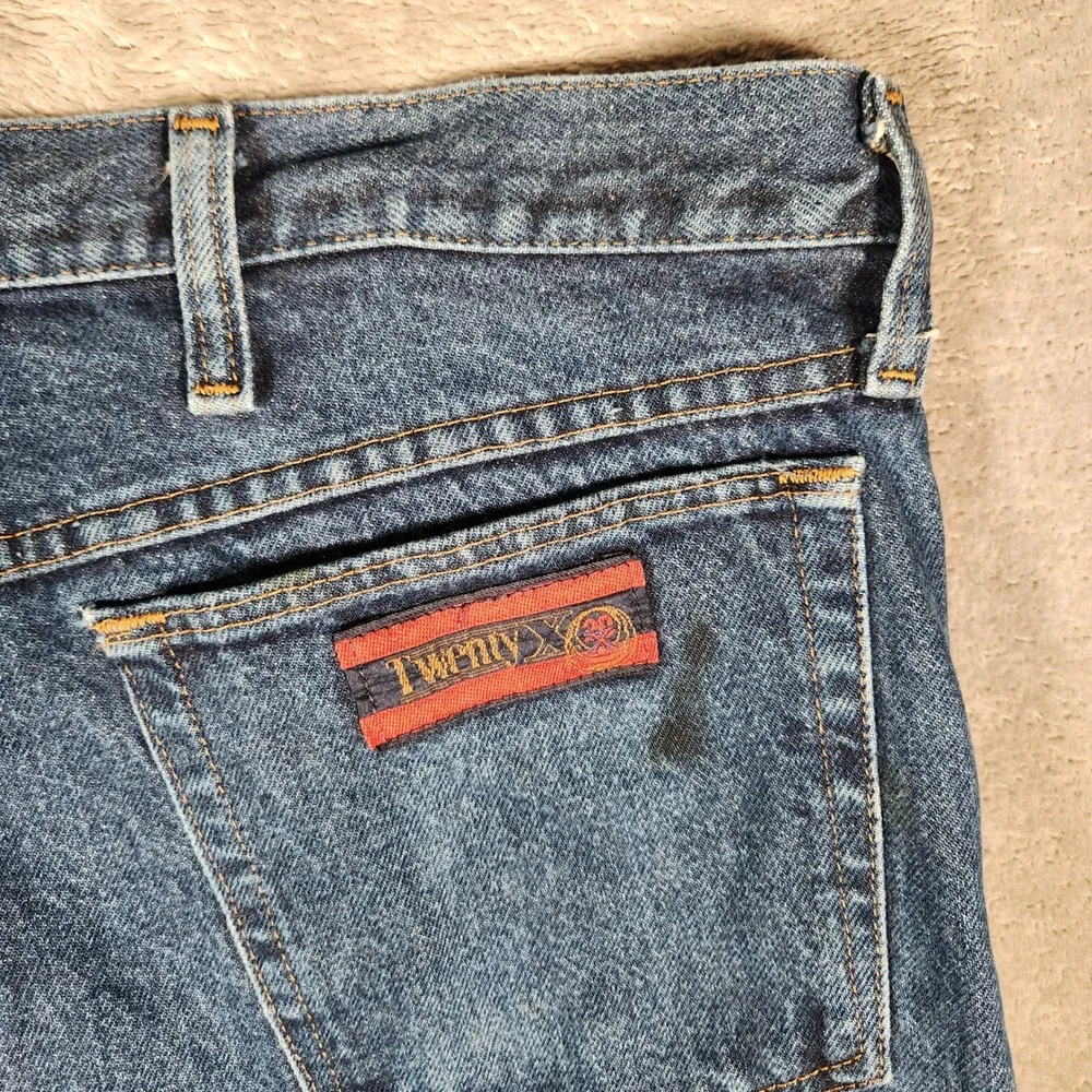 Twenty X Jeans Mens 42x30 Dark Wash Denim Style 22 Original Straight Leg 22MWXSN